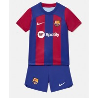 Barcelona Replika babykläder Hemmaställ Barn 2023-24 Kortärmad (+ korta byxor)